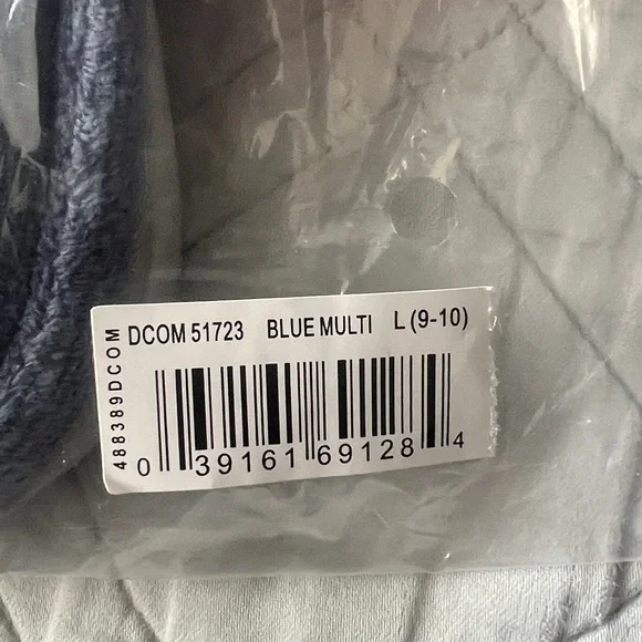 Dearfoams Melanie Colorblocked Microfiber Terry Thong, Women’s Large 9–10 (NWT) - Picture 7 of 7